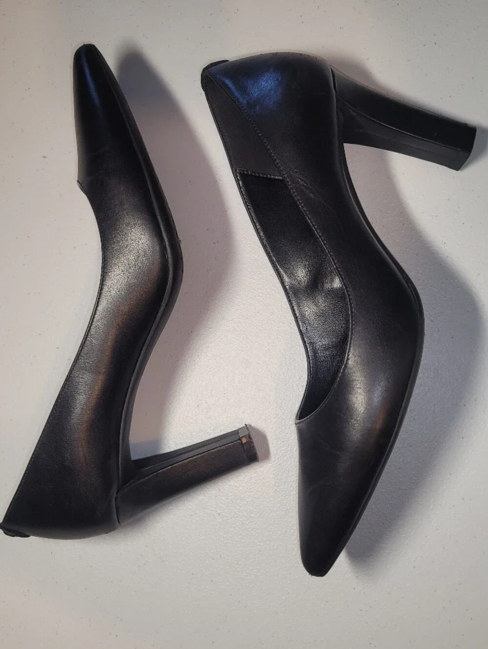 Michael Kors Black Pointed Toe Mid-Heel Pumps, 8.5